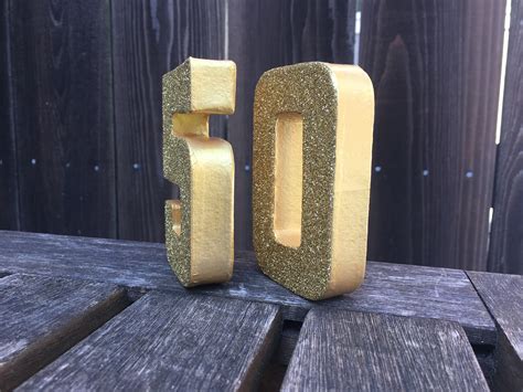 Number 50 Cake Topper, Cake Topper, Number 50 Photo Prop, 50th Birthday, 50th Anniversary, Gold ...