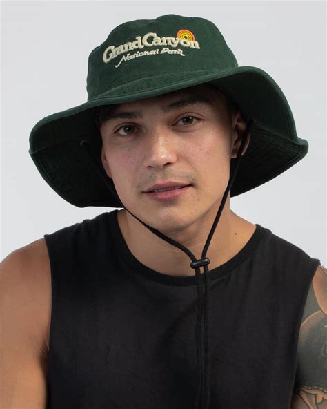 Shop American Needle Grand Canyon Wide Brim Hat In Dark Green - Fast Shipping & Easy Returns ...