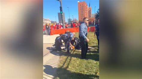 Video appears to show moments after Kansas City bystanders tackled a ...