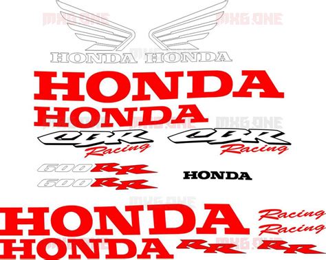 Honda CBR-600-RR RACING stickers set - MXG.ONE - Best moto decals