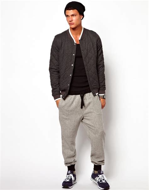 Asos Sweatpants In Textured Fabric, $65 | Asos | Lookastic