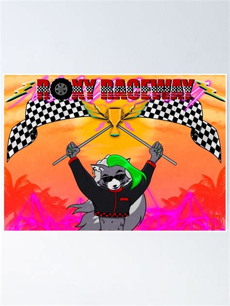 "Roxy Raceway" Poster for Sale by bibelot- | Redbubble