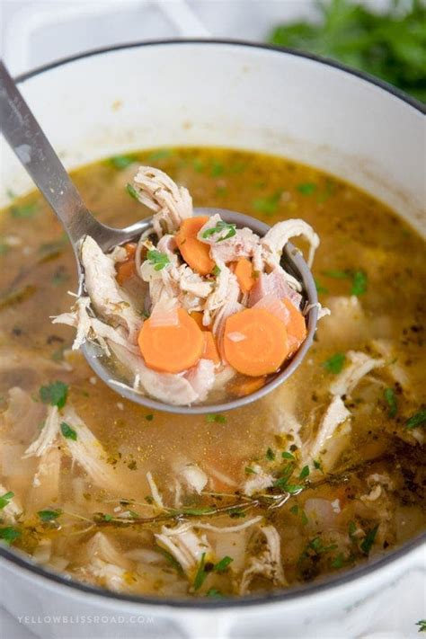 Homemade Chicken Soup Recipe | YellowBlissRoad.com