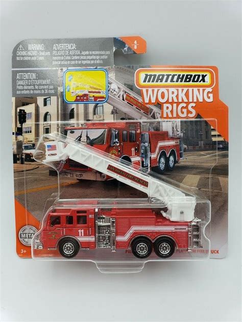 Matchbox 2019 Working Rigs Pierce Velocity Aerial Platform Fire Truck MOC Gbk02 for sale online ...