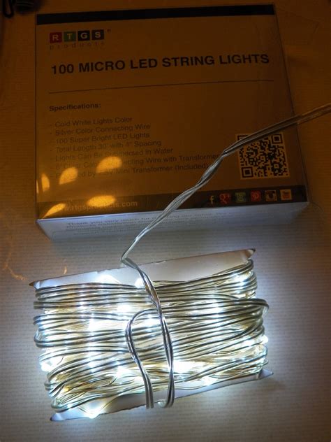 mygreatfinds: RTGS 100 LED String Lights in Cold White Color Review