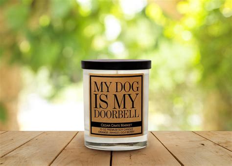 Candles for Dog Lovers Funny Candle Vegan Candles My Dog Is | Etsy