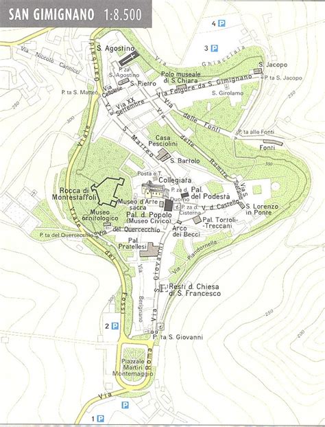 San Gimignano Map - san gimignano it • mappery