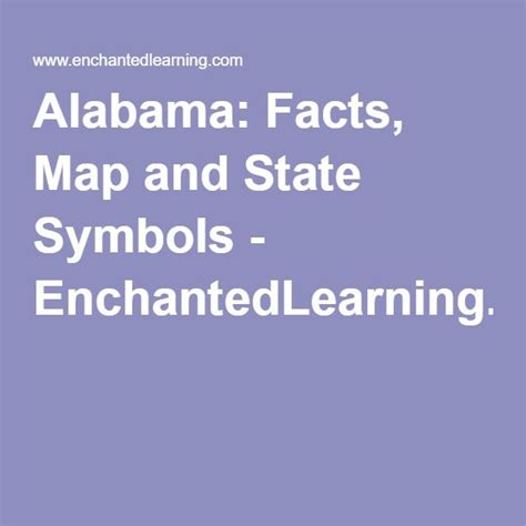 Alabama: Facts, Map and State Symbols | State symbols, Facts, Alabama