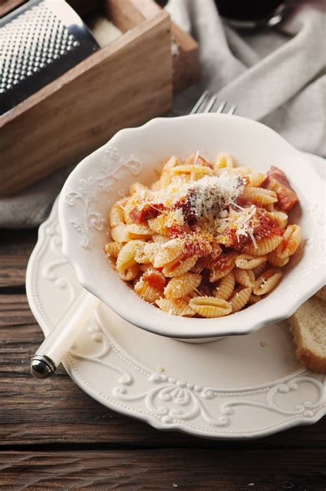 Sardinian Traditional Pasta Malloreddus with Sausage Stock Photo - Image of italy, pasta: 68086594