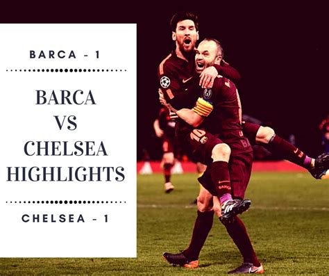 Barca - 1, Chelsea - 1 Champions League Full Match Highlights | Barca ...