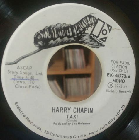 Harry Chapin – Taxi (1972, Vinyl) - Discogs