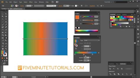 Learn How To Use The Gradient Tool To Blend Colors In Adobe Illustrator ...