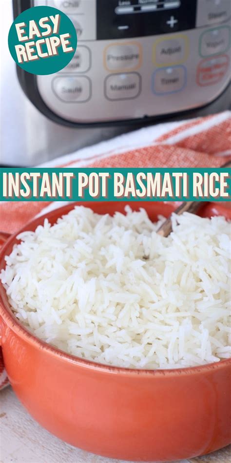 Instant Pot Basmati Rice Recipe - WhitneyBond.com