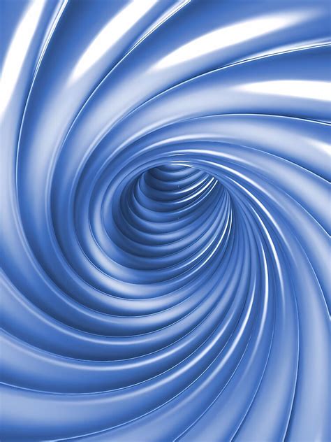 "Optical illusion 3D vortex blue whirlpool" Sticker for Sale by ...