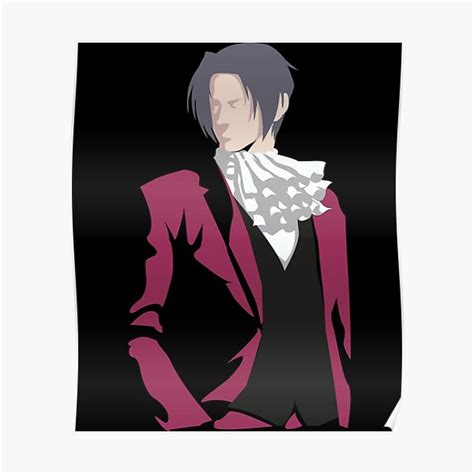 "Ace Attorney Miles Edgeworth " Poster for Sale by Maystorm | Redbubble