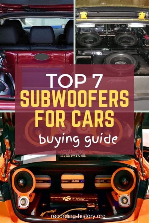 7 Best Car Subwoofers On The Market For 2023 (Reviews & Buying Guide)