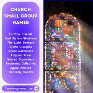 450+ Church Group Names For Small, Senior and Adults Groups