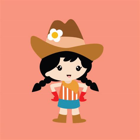 Clip Art Of A Baby In Cowboy Hat Illustrations, Royalty-Free Vector ...