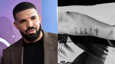 Drake mocks iconic Beatles album cover with new tattoo, angering fans