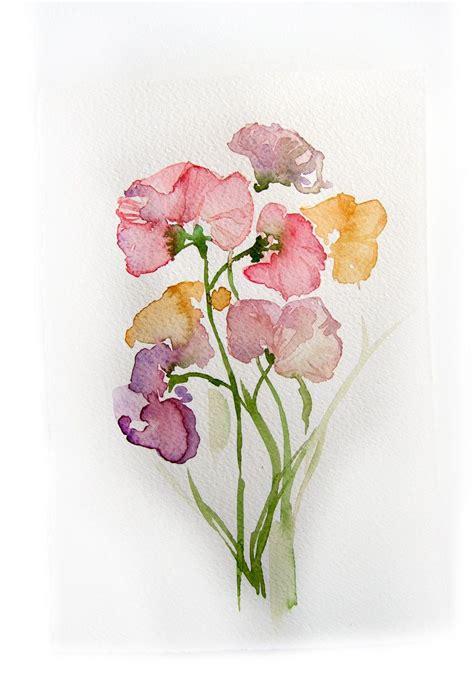 Spring Flowers. Watercolor Original.flowers Painting. Art Original ...