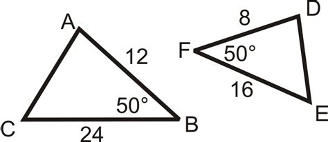 SAS Similarity ( Read ) | Geometry | CK-12 Foundation