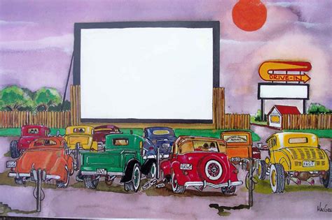 drive in movie theater clipart 10 free Cliparts | Download images on ...