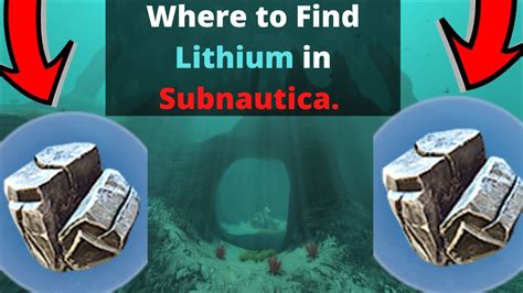 Where to get Lithium in Subnautica (UPDATED) - YouTube