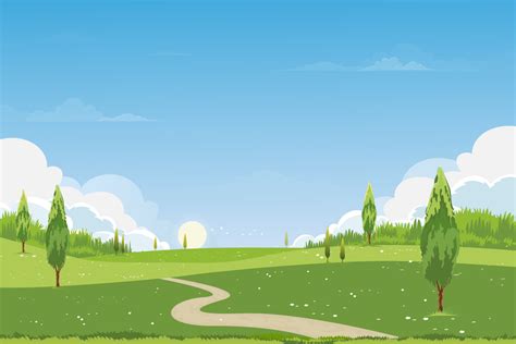 Peaceful Meadow Background Clipart