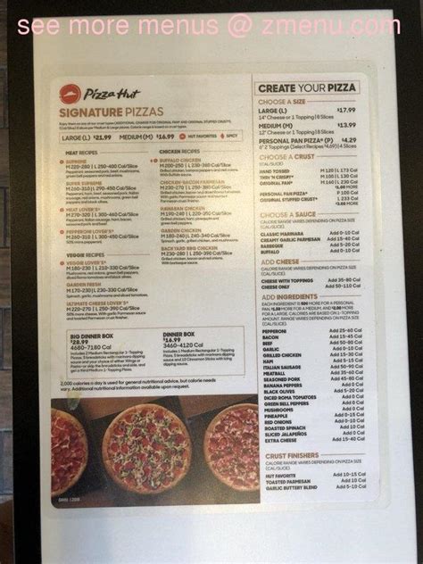 Online Menu of Pizza Hut Restaurant, Honolulu, Hawaii, 96818 - Zmenu