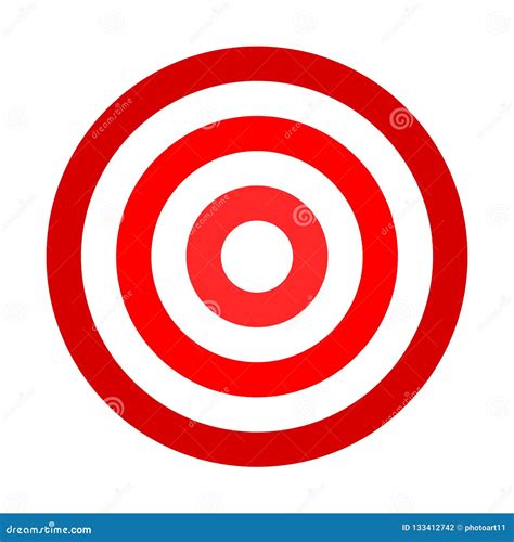 Target Sign - Red Shades Simple Transparent, Isolated - Vector Stock ...