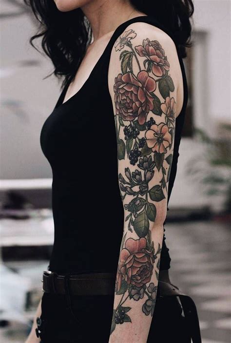 37 Creative Tattoo Ideas To Makes You Look Different - outfitsbuzz.com | Flower tattoo sleeve ...