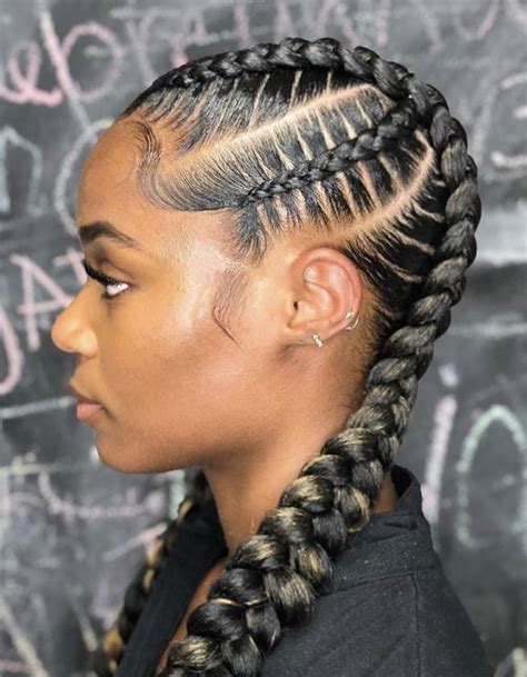 Nice and neat braids by @cachell_courtney 👌🏾😍 | Feed in braids hairstyles, Cornrow hairstyles ...