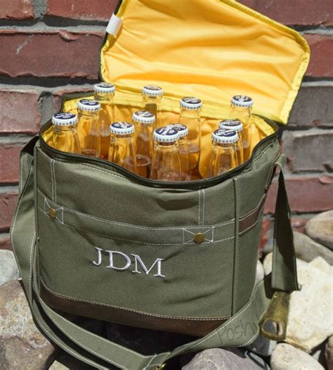 Personalized Beer Cooler Bag // With Bottle Opener // | Etsy