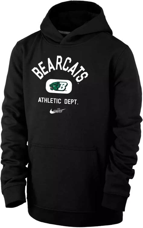 Nike Youth Binghamton Bearcats Black Club Fleece Mascot Name Pullover Hoodie | Dick's Sporting Goods