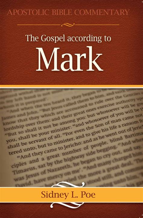 Gospel According To Mark | Pentecostal Publishing House