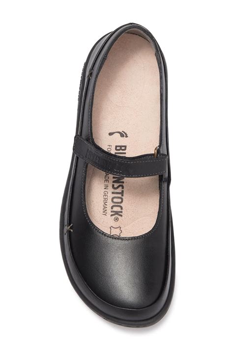 Birkenstock 'iona' Mary Jane Flat in Black Leather (Black) - Lyst