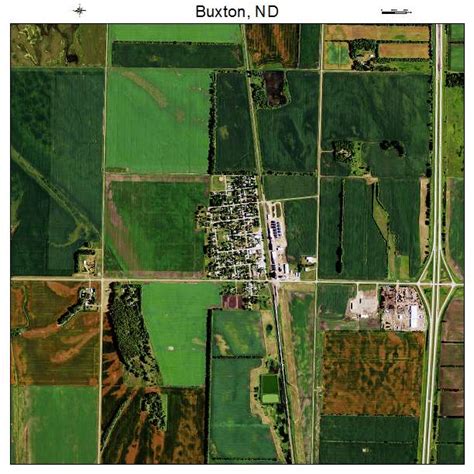 Aerial Photography Map of Buxton, ND North Dakota