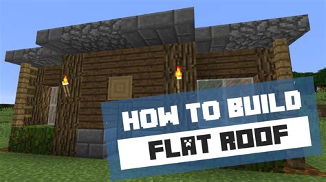 How to Build a Flat Roof - Minecraft Tutorial - YouTube