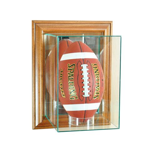 Wall Mounted Vertical Football Display Case with Mirrors — Game Day ...