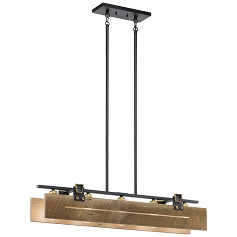 Ridgewood 5 Light Linear Chandelier BKT (With images) | Linear ...