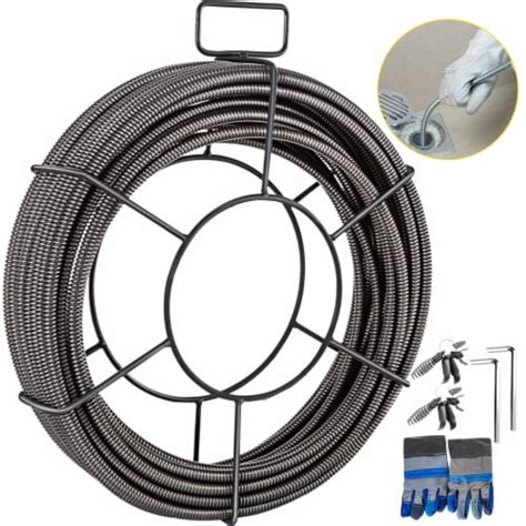 Drain Cable Sewer Cable 75Ft 1/2In Drain Cleaning Cable Auger Snake ...