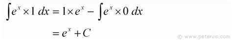 Integration by Parts Exponential