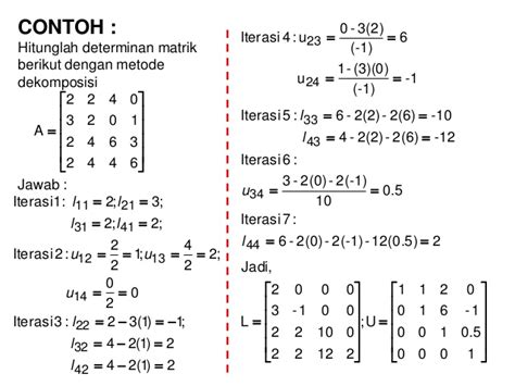 ALIN- METODE CROUT& DOOLITTLE