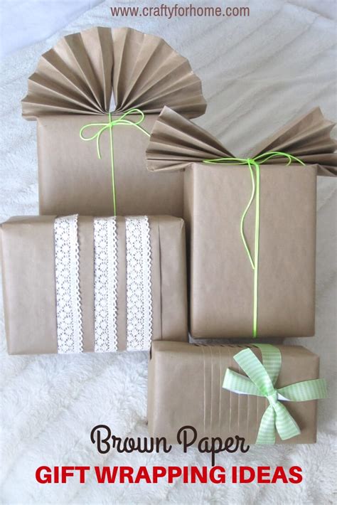 Brown Paper For Gift Wrapping Ideas | Crafty For Home