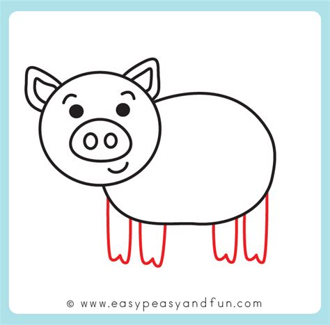 How to Draw a Pig – Step by Step Drawing Tutorial - Easy Peasy and Fun