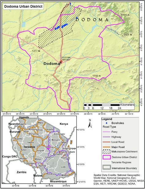 University Of Dodoma Map