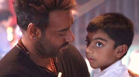 Ajay Devgn’s son Yug visits him on Golmaal 4 sets and their candid ...