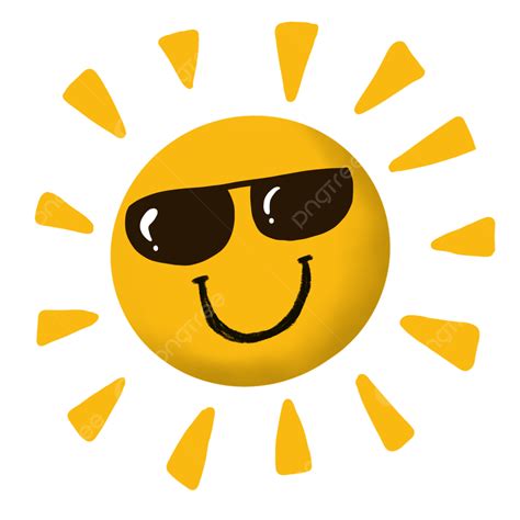 Sun Wearing Sunglasses Clipart Transparent PNG Hd, Sun Smile Wearing ...