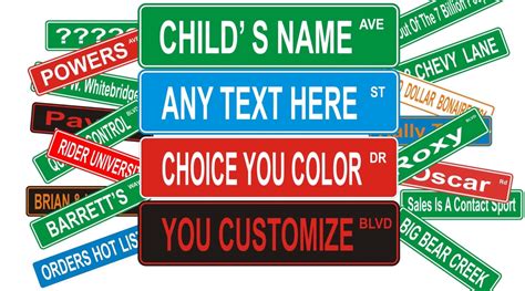 Custom Personalized Street Signs Make Your Own Street Sign. Made of ...