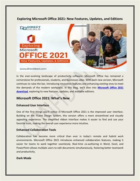 PPT - Exploring Microsoft Office 2021: New Features, Updates, and ...